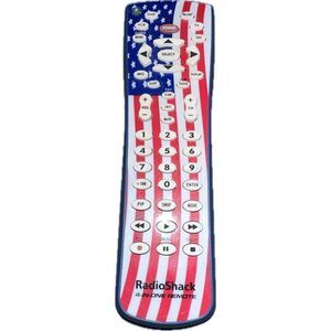 Radio Shack American Flag Design 4-in-1 Remote Control‎